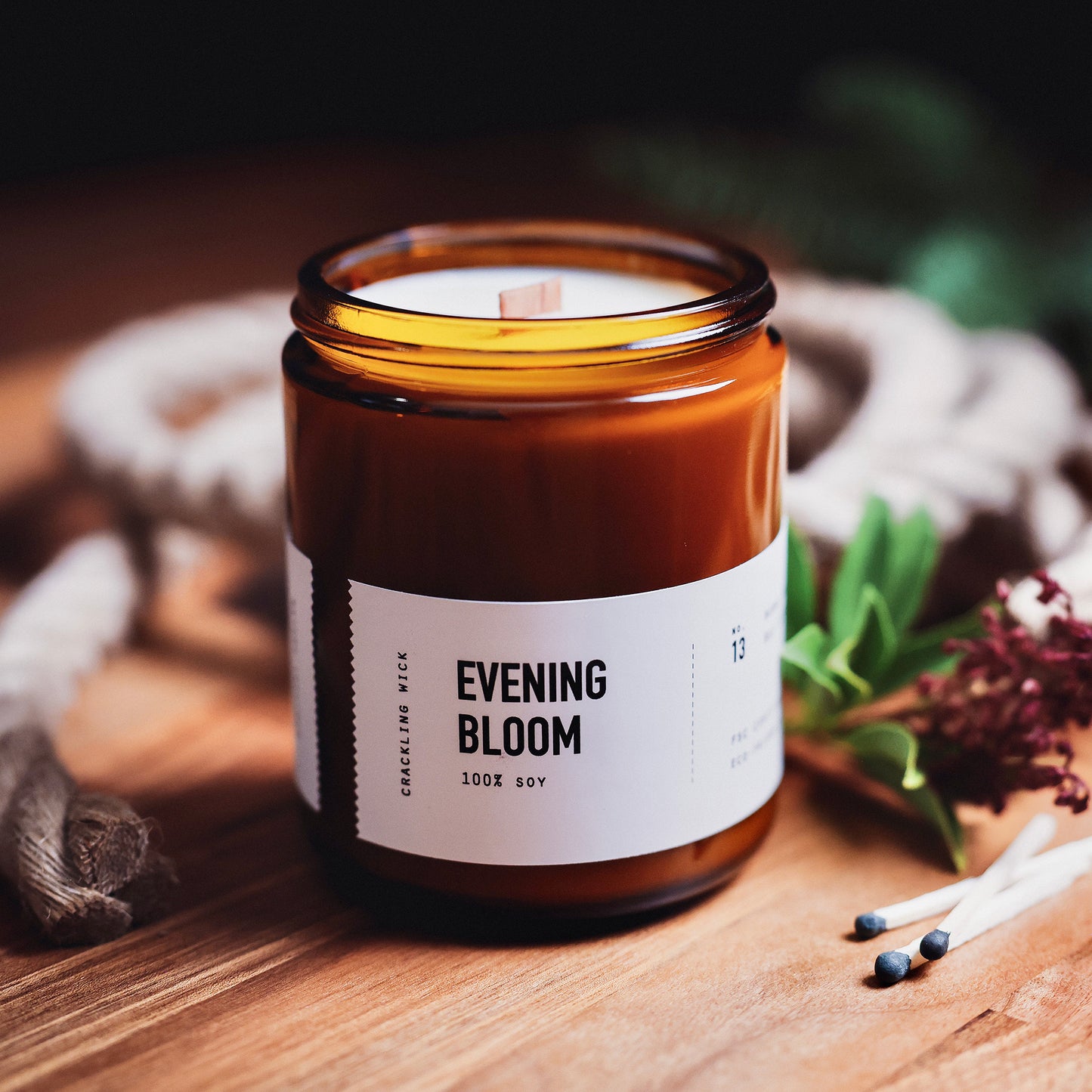 Evening Bloom - Wood Wick