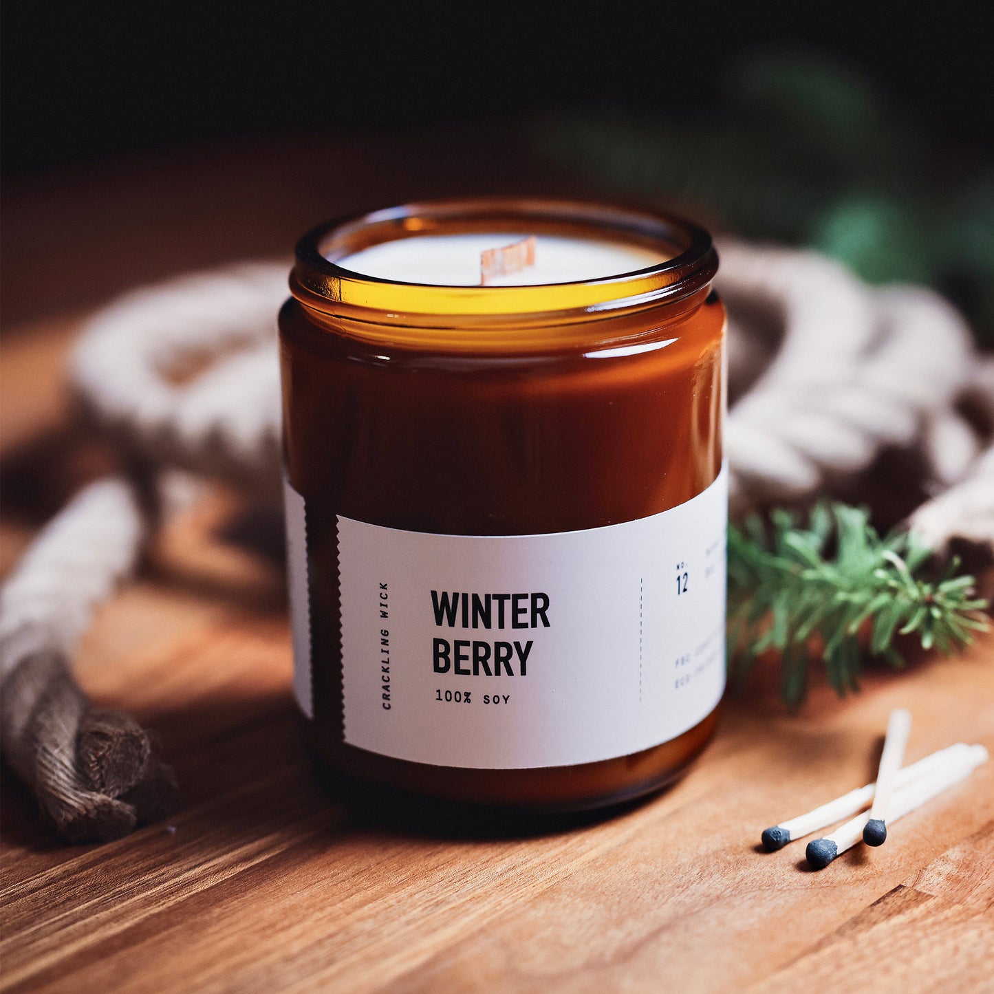 Winter Berry - Wood Wick